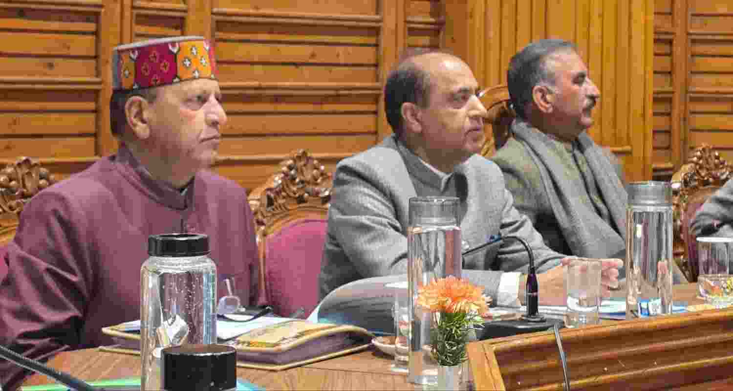 Sukhvinder Singh Sukhu and Leader of Opposition Jai Ram Thakur. Sukhvinder Singh Sukhu and Leader of Opposition Jai Ram Thakur.