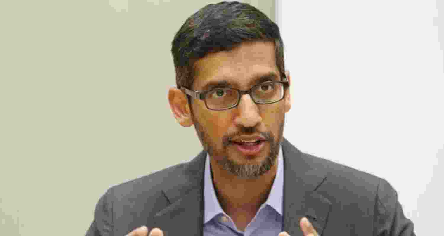 Google CEO Sundar Pichai - file image. Google CEO Sundar Pichai - file image.