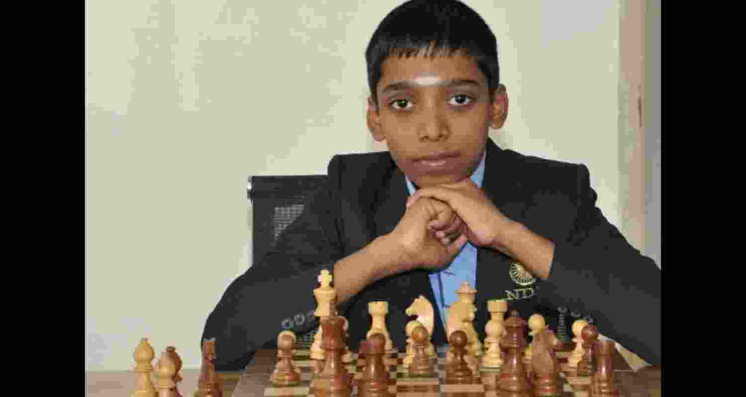 Indian Grandmaster R Praggnanandhaa played out a draw with Duda Jan-Krzysztof of Poland. Indian Grandmaster R Praggnanandhaa played out a draw with Duda Jan-Krzysztof of Poland.