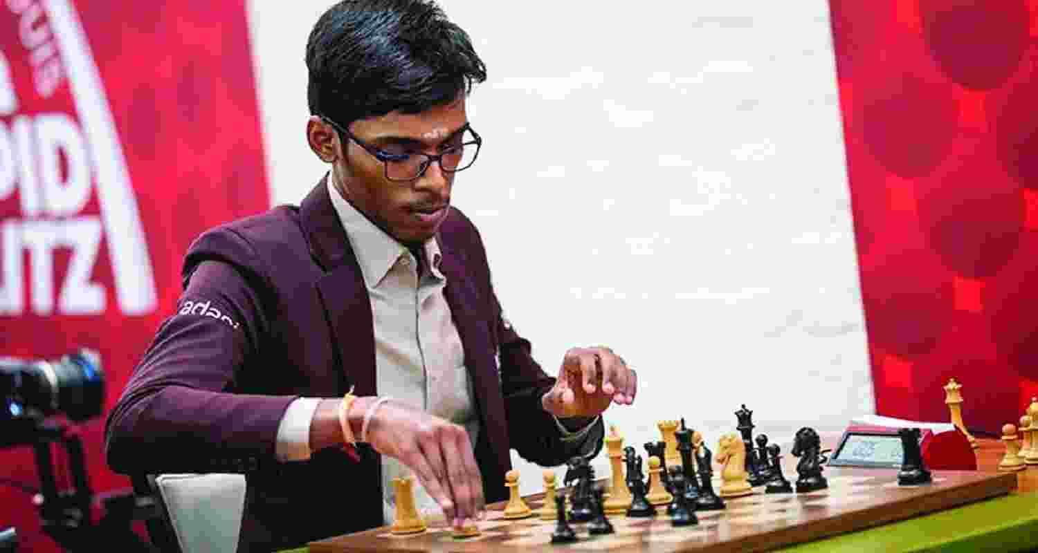 Indian chess master R Praggnanandhaa in action against Wesley So of the US at the Sinquefield Cup. Indian chess master R Praggnanandhaa in action against Wesley So of the US at the Sinquefield Cup.