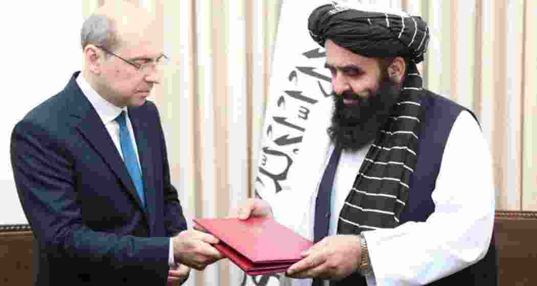 Russian envoy Dmitry Zhirnov hands over credentials in Kabul as Afghan Foreign Minister Amir Khan Muttaqi hails Moscow’s recognition of the Islamic Emirate of Afghanistan. Russian envoy Dmitry Zhirnov hands over credentials in Kabul as Afghan Foreign Minister Amir Khan Muttaqi hails Moscow’s recognition of the Islamic Emirate of Afghanistan.