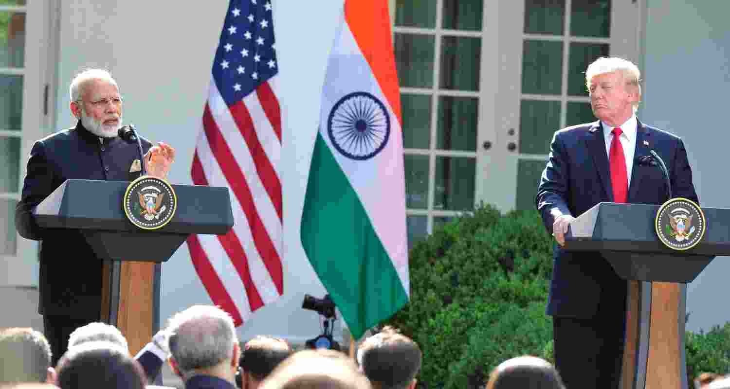 Prime Minister Narendra Modi with US President Donald Trump during his visit to the US earlier this year. (File Photo) Prime Minister Narendra Modi with US President Donald Trump during his visit to the US earlier this year. (File Photo)