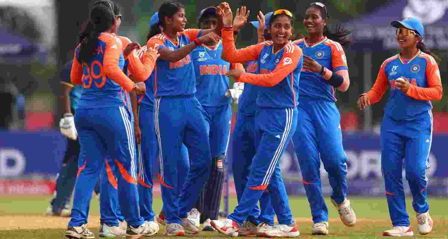 Team India celebrate a wicket during the league stage. File photo. Team India celebrate a wicket during the league stage. File photo.