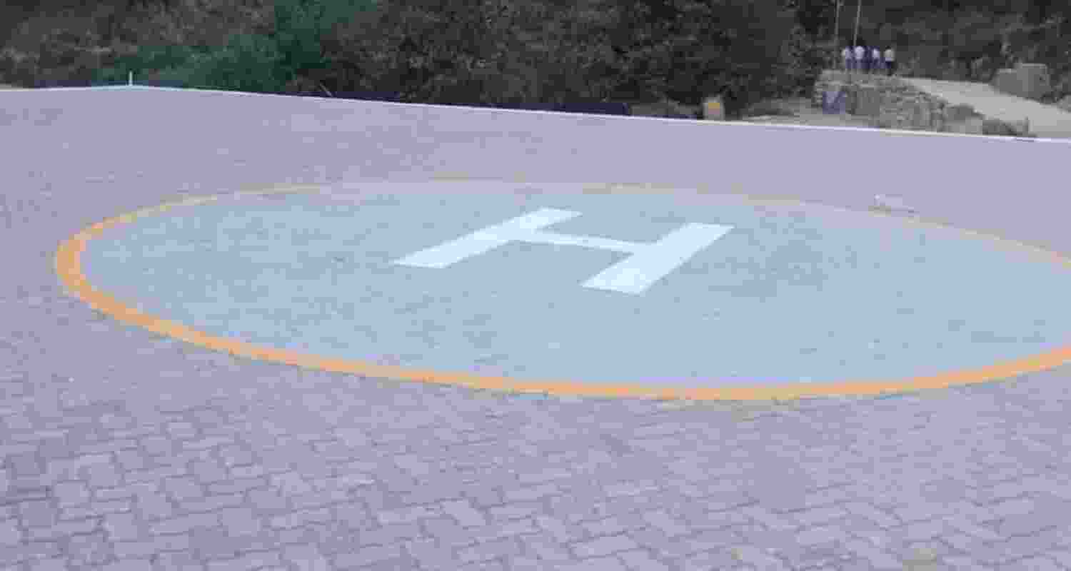 The newly inaugurated helipad at Katra is expected to improve connectivity and ease travel for pilgrims visiting the shrine. The newly inaugurated helipad at Katra is expected to improve connectivity and ease travel for pilgrims visiting the shrine.