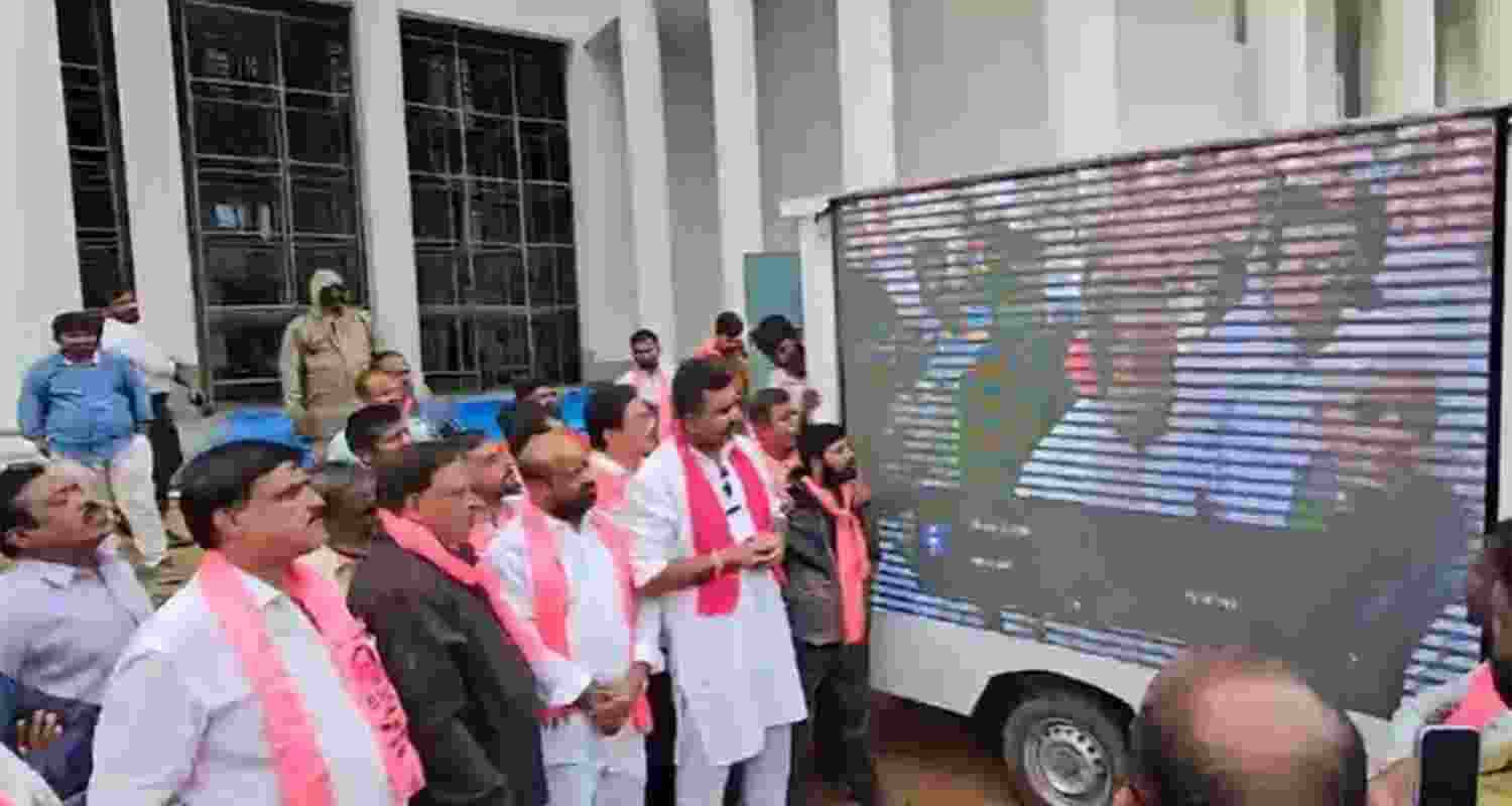 BRS inspects KCR-initiated TIMS Alwal Hospital BRS inspects KCR-initiated TIMS Alwal Hospital
