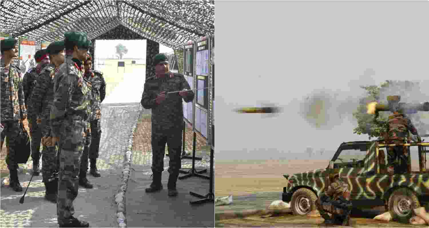 Indian Army personnel conduct annual ATGM Field Firing Exercise at the Teesta Firing Range in West Bengal's Siliguri. Indian Army personnel conduct annual ATGM Field Firing Exercise at the Teesta Firing Range in West Bengal's Siliguri.