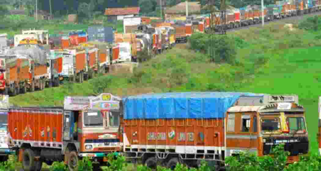 Stranded trucks carrying essential goods await passage at the Mao checkgate on the Manipur-Nagaland border as tonnes of vegetables and fish begin to rot amid an ongoing blockade. Stranded trucks carrying essential goods await passage at the Mao checkgate on the Manipur-Nagaland border as tonnes of vegetables and fish begin to rot amid an ongoing blockade.