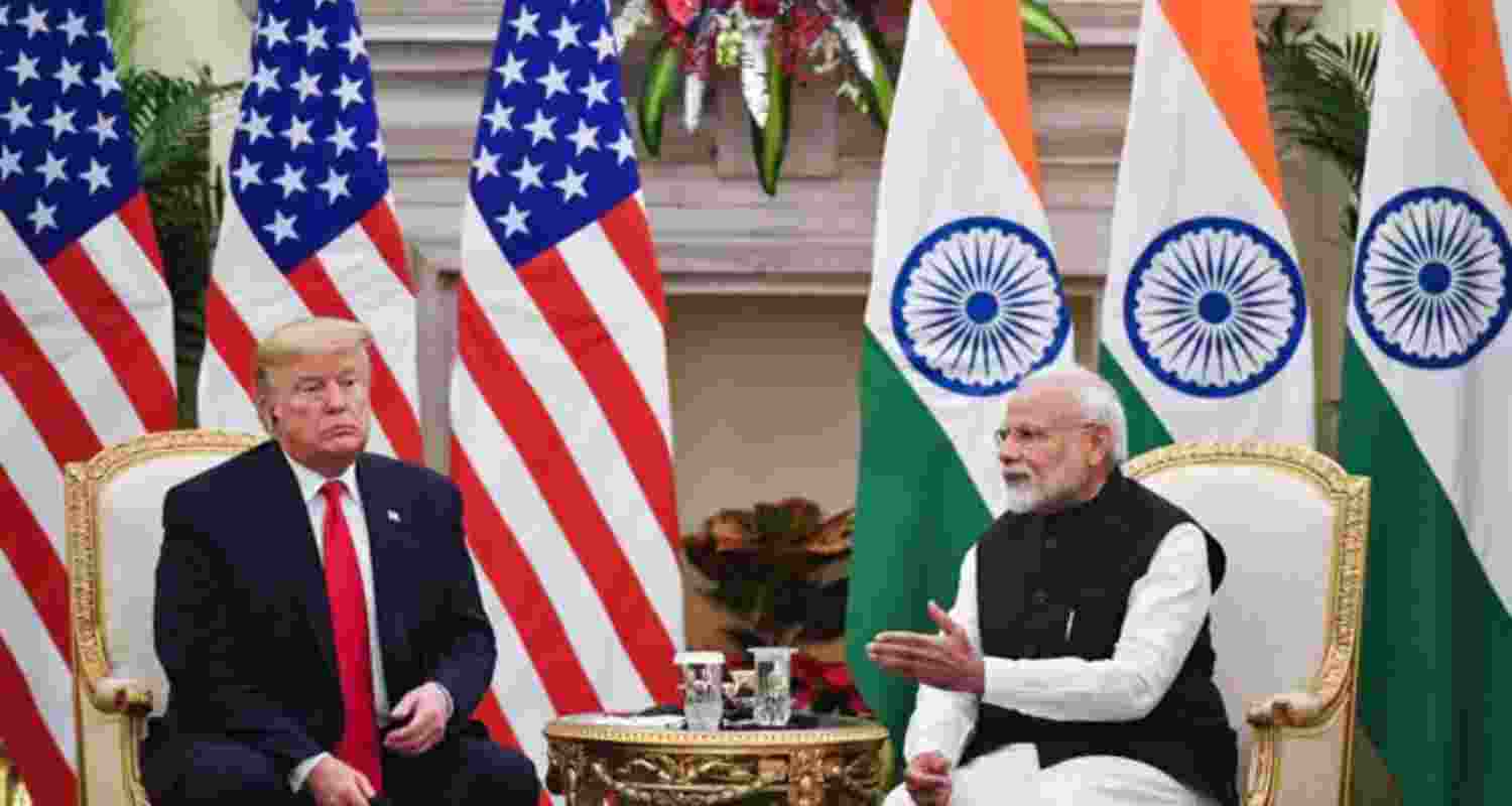 Prime Minister Narendra Modi with US President Donald Trump Prime Minister Narendra Modi with US President Donald Trump