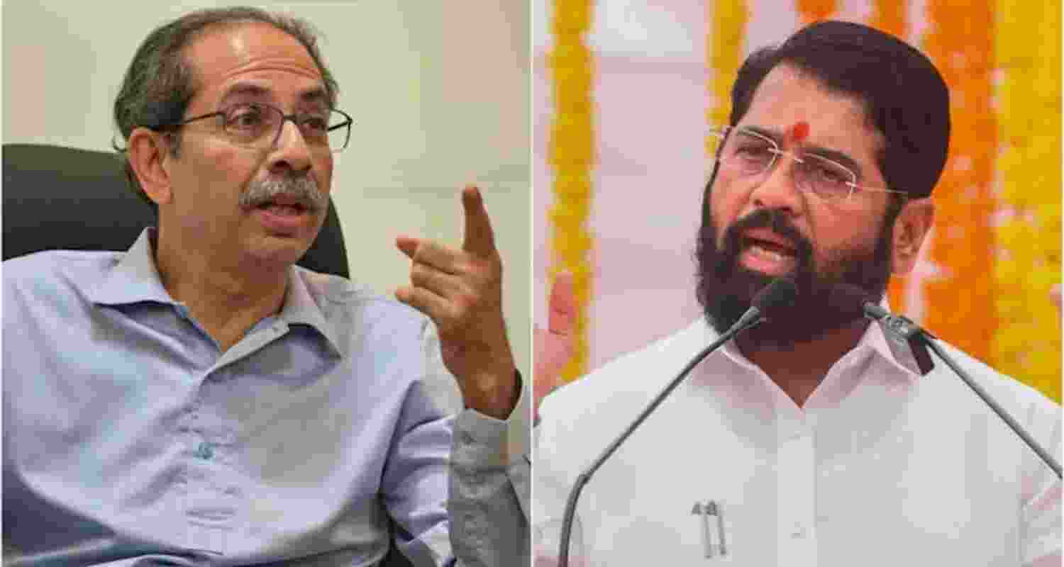 UBT chief Uddhav Thackeray and Maharashtra Deputy CM Eknath Shinde. UBT chief Uddhav Thackeray and Maharashtra Deputy CM Eknath Shinde.