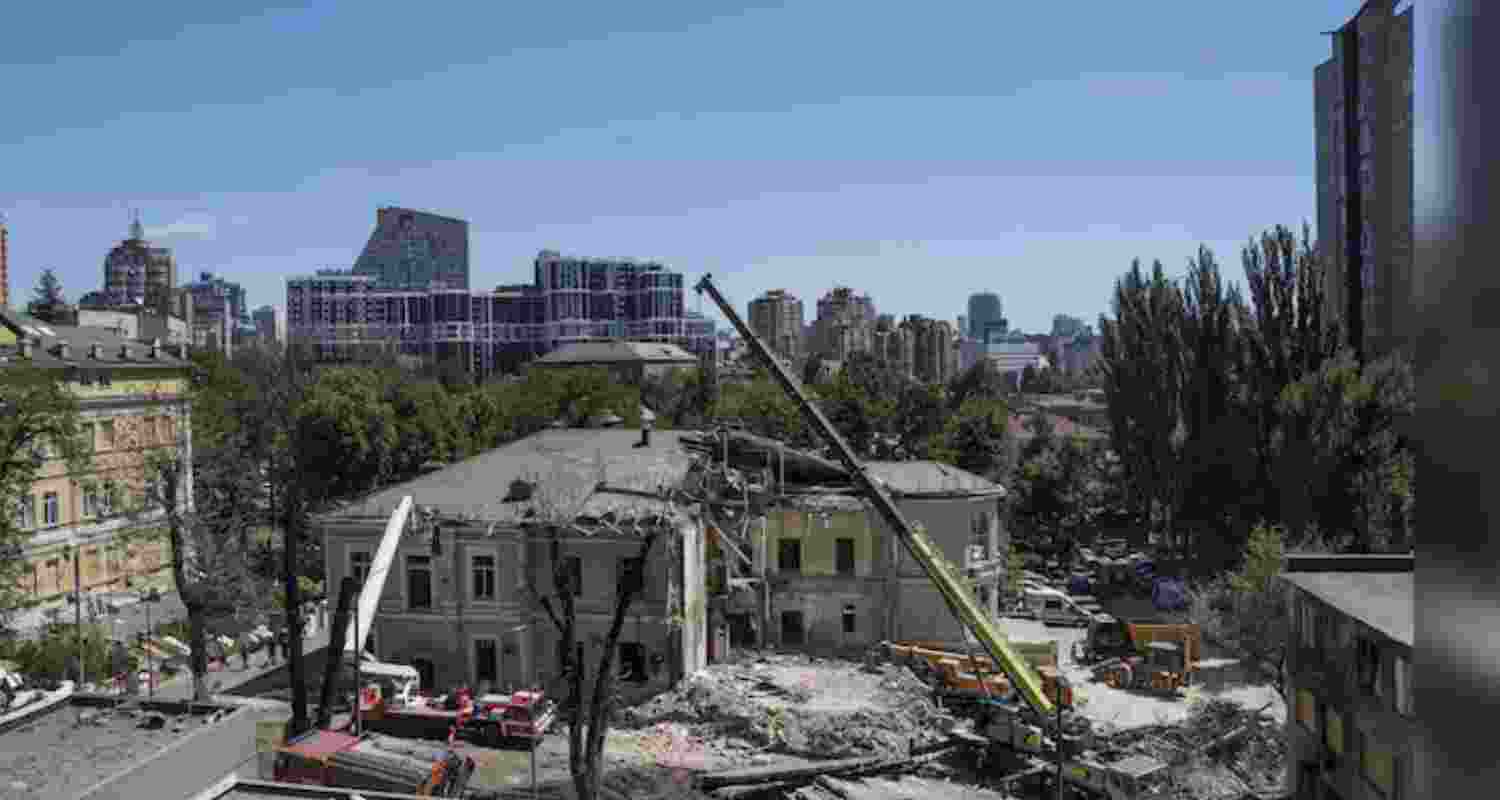 Three killed as Russian drones hit Kharkiv Three killed as Russian drones hit Kharkiv