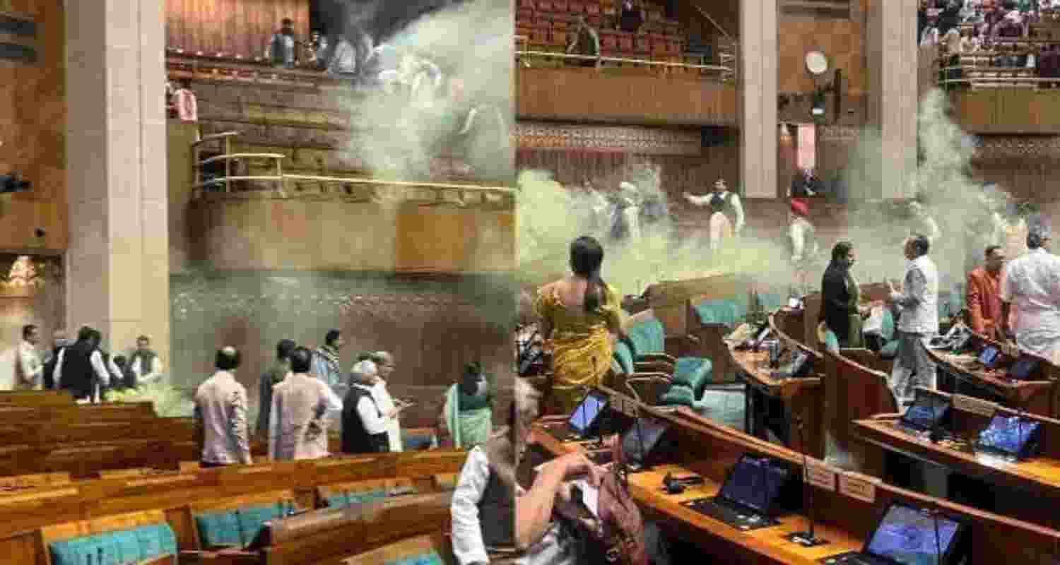 Parliament at the time of Security Breach. Image X. Parliament at the time of Security Breach. Image X.