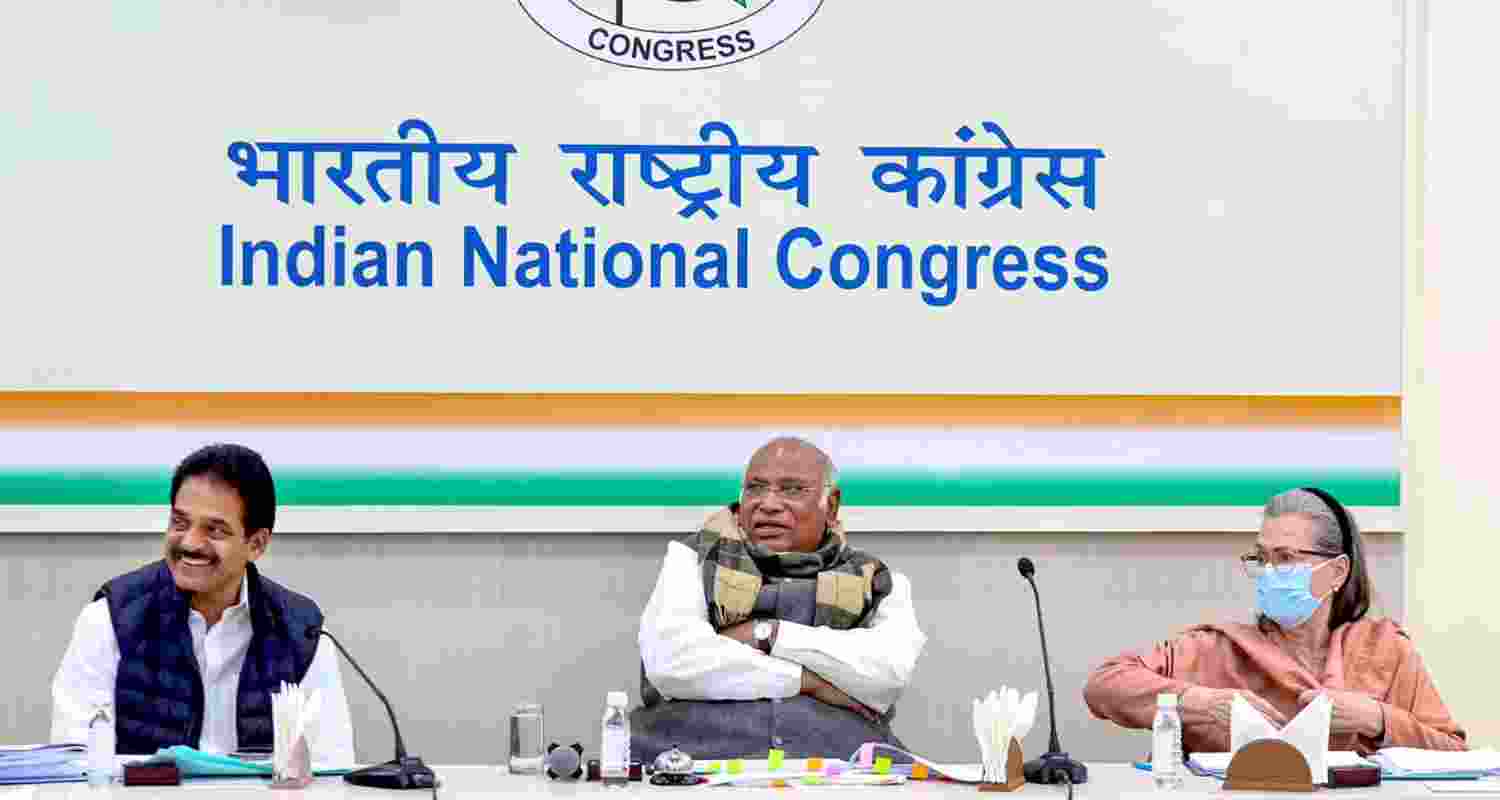 INC meeting for the discussion of upcoming Elections 2024 Lok Sabha. Image X. INC meeting for the discussion of upcoming Elections 2024 Lok Sabha. Image X.