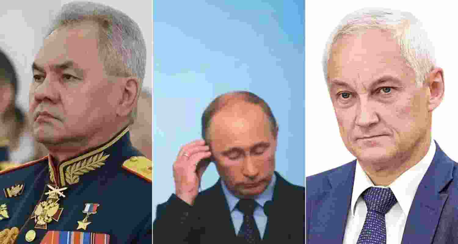 Shoigu Reassigned, Belousov Takes Helm at Russian Defence Ministry. Image X. Shoigu Reassigned, Belousov Takes Helm at Russian Defence Ministry. Image X.