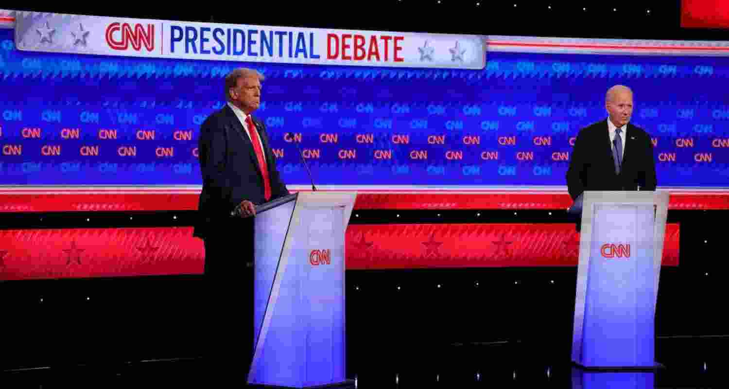 Biden vs Trump Clash: Debates 2024 on War, Economy, More. Image X. Biden vs Trump Clash: Debates 2024 on War, Economy, More. Image X.