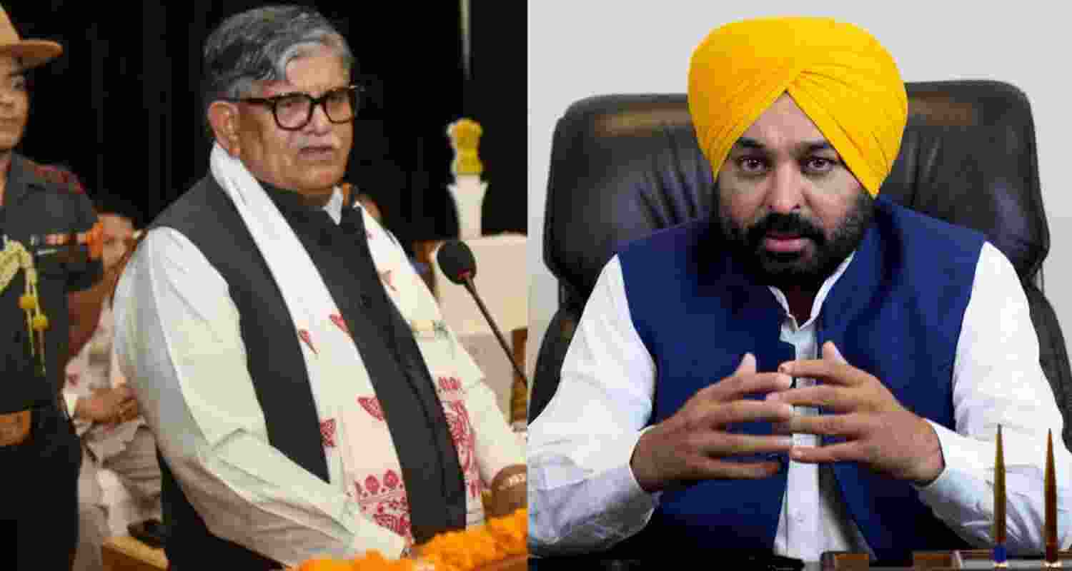 CM Bhagwant Mann Pledges To Work With New Governor Gulab Chand Kataria. CM Bhagwant Mann Pledges To Work With New Governor Gulab Chand Kataria.