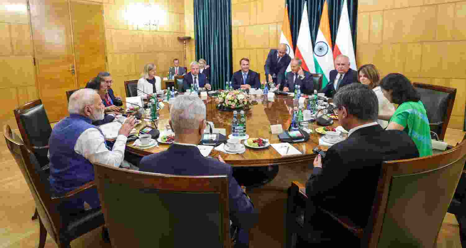 PM Modi and PM Tusk Meeting in Warsaw Boosts India Poland Relations. PM Modi and PM Tusk Meeting in Warsaw Boosts India Poland Relations.