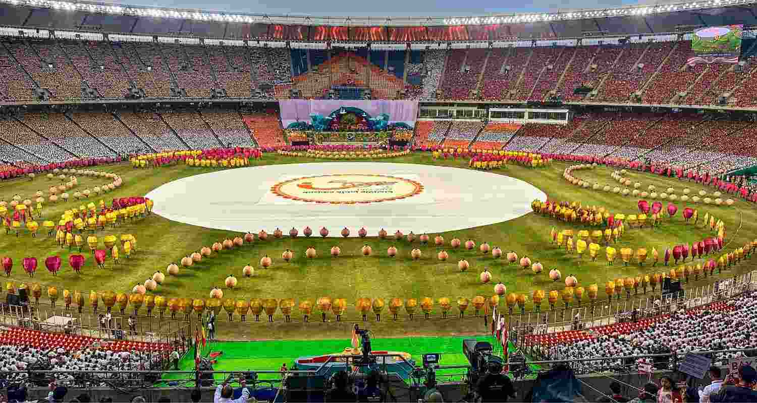 PM Narendra Modi celebrates Pramukh Swami Maharaj’s vision. PM Narendra Modi celebrates Pramukh Swami Maharaj’s vision.