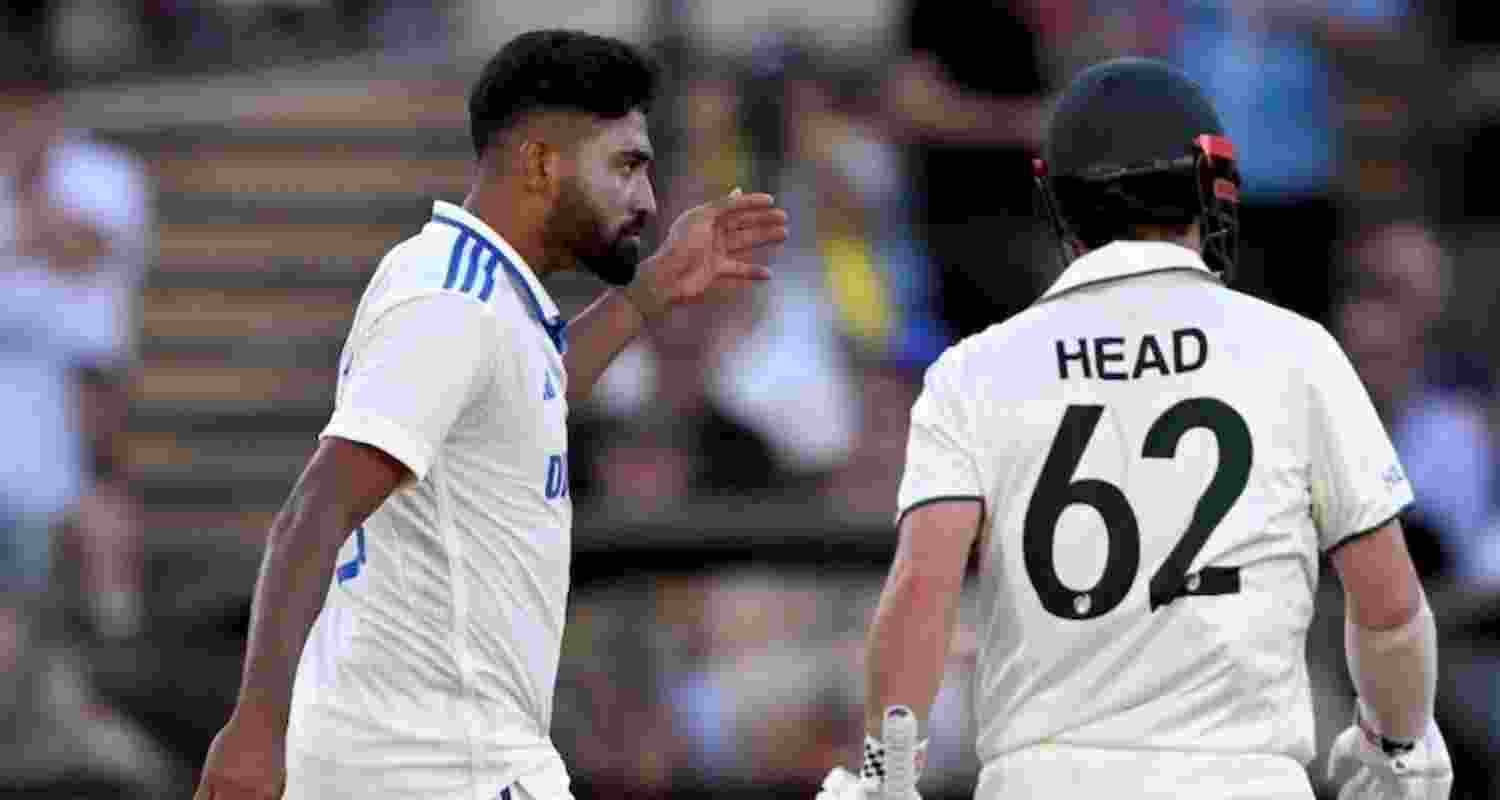 Indian pacer Mohammed Siraj and Australia batsman Travis Head. Image: X. Indian pacer Mohammed Siraj and Australia batsman Travis Head. Image: X.