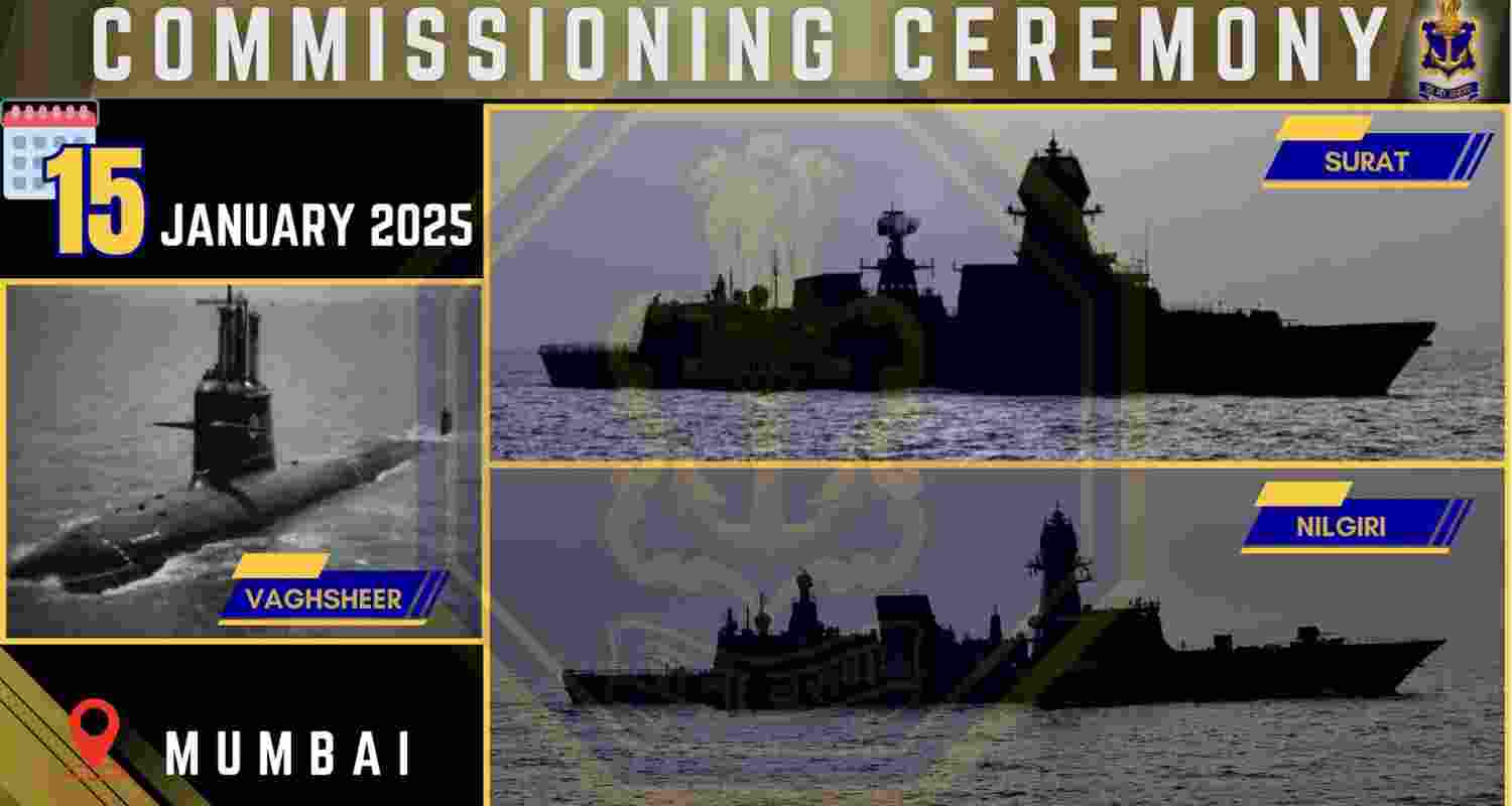 Commissioning of Three Naval Vessels To Marks A Historic Milestone On Jan 15th At Mumbai Dockyard. Commissioning of Three Naval Vessels To Marks A Historic Milestone On Jan 15th At Mumbai Dockyard.