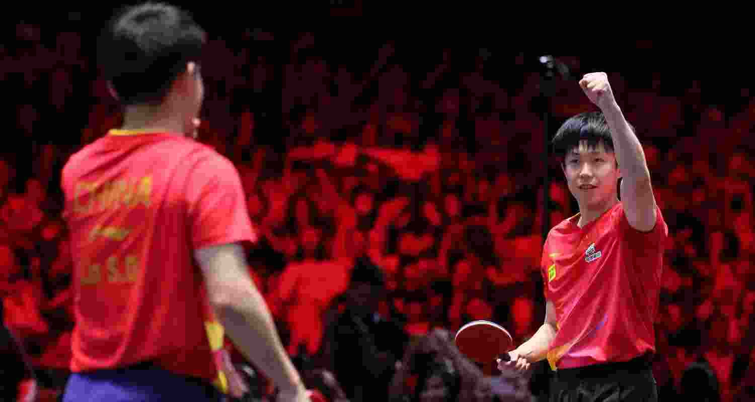 Chinese paddlers secure all singles finals spots in WTT. Chinese paddlers secure all singles finals spots in WTT.