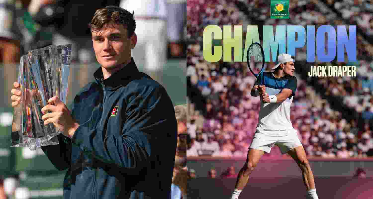 Draper clinches maiden ATP 1000 title in Indian Wells. Draper clinches maiden ATP 1000 title in Indian Wells.