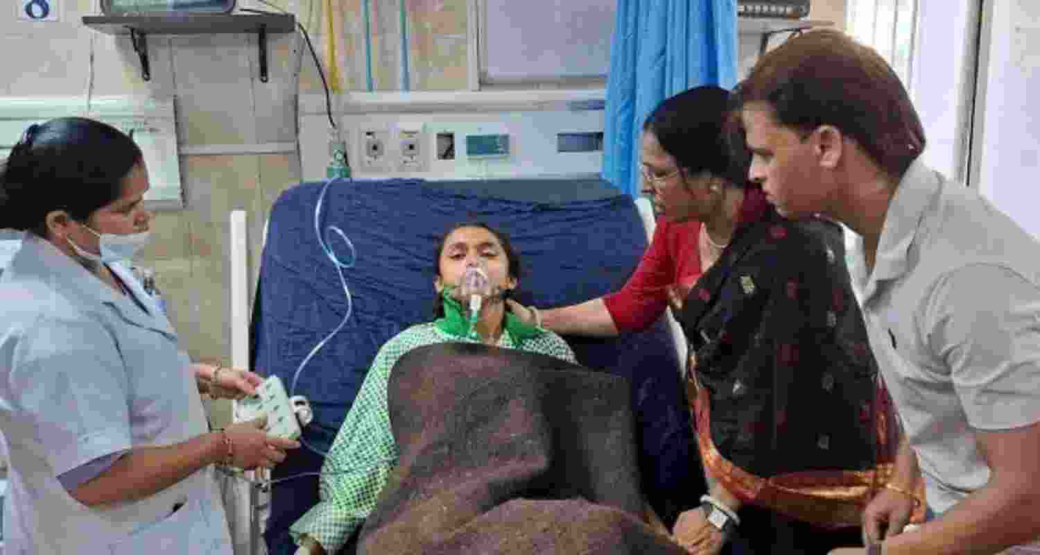 Tear gas from Ranchi police drill hospitalises students. Tear gas from Ranchi police drill hospitalises students.