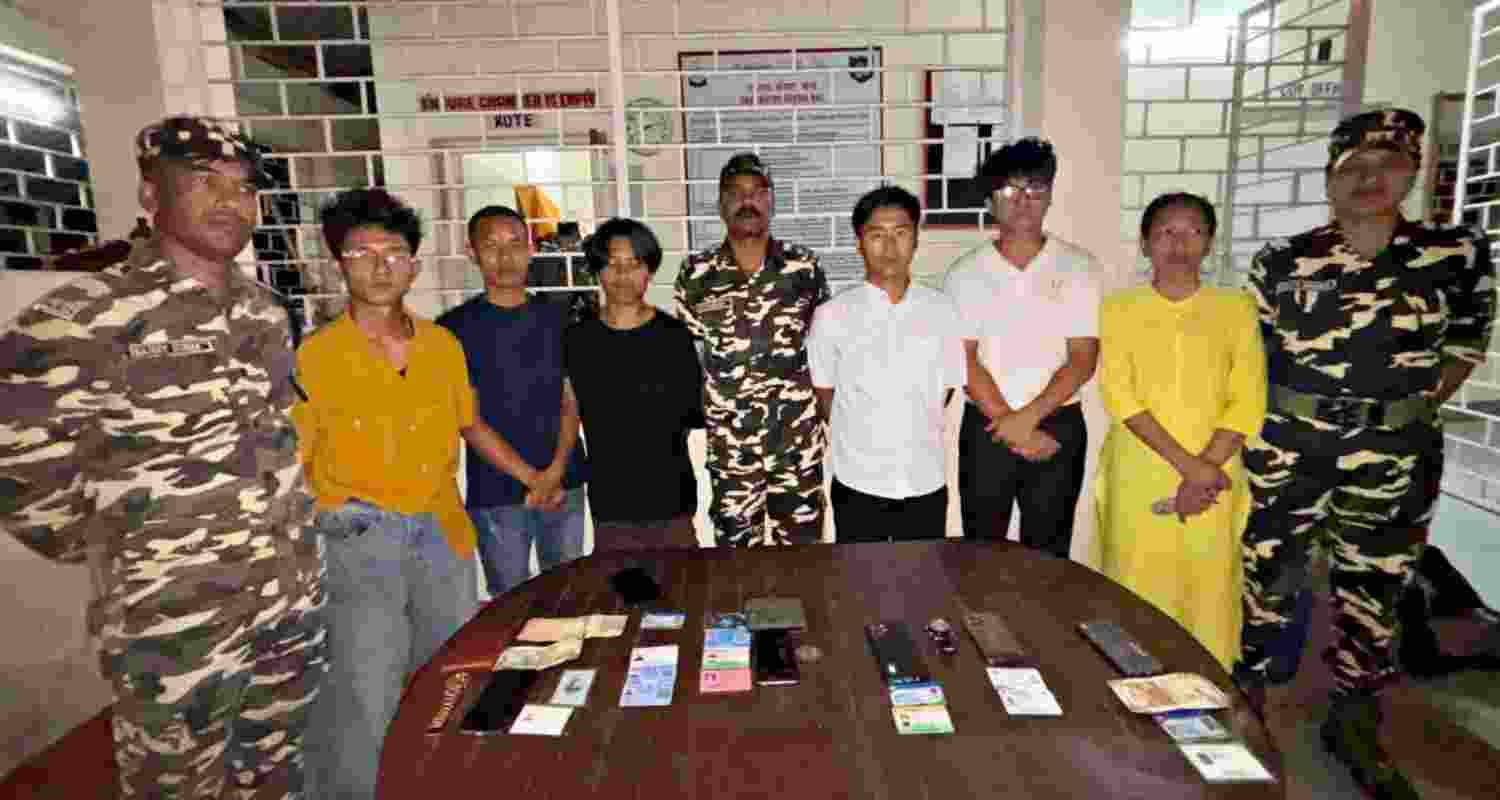 Sashastra Seema Bal (SSB) nabs six Myanmar nationals near Siliguri. Sashastra Seema Bal (SSB) nabs six Myanmar nationals near Siliguri.