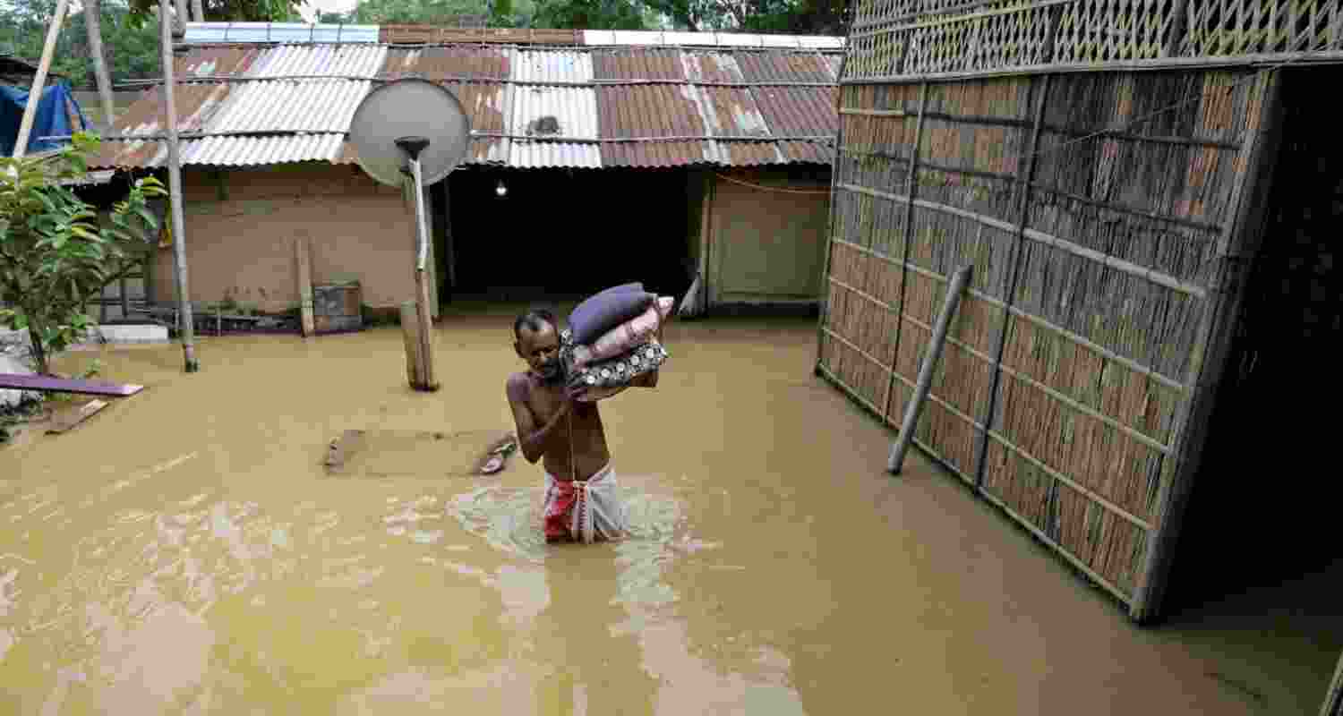 Rescue ops on at Imphal’s JNIMS after waterlogging. File Photo. Rescue ops on at Imphal’s JNIMS after waterlogging. File Photo.