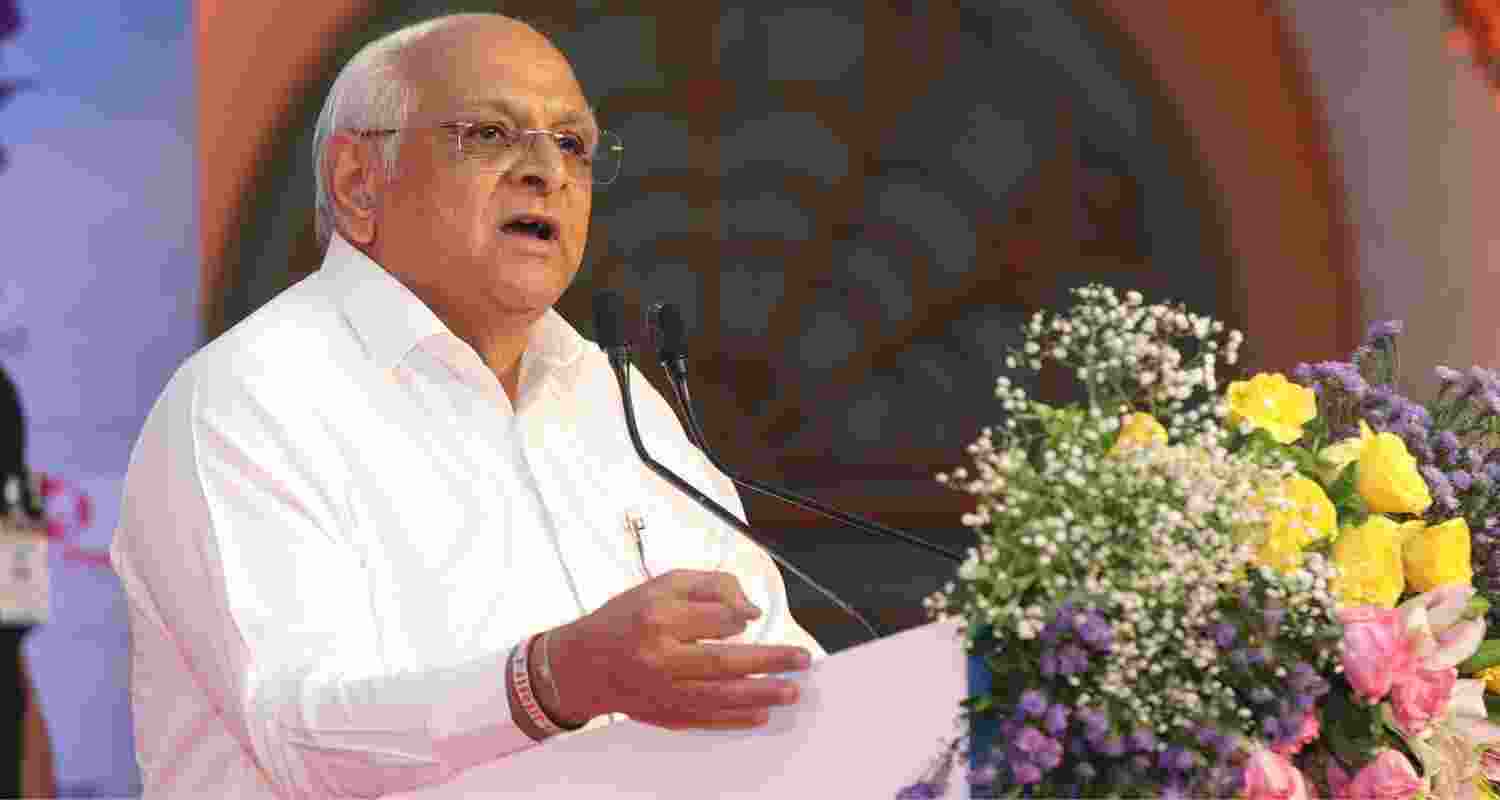 Gujarat CM Bhupendra Patel approves grant for road upgrades. Gujarat CM Bhupendra Patel approves grant for road upgrades.