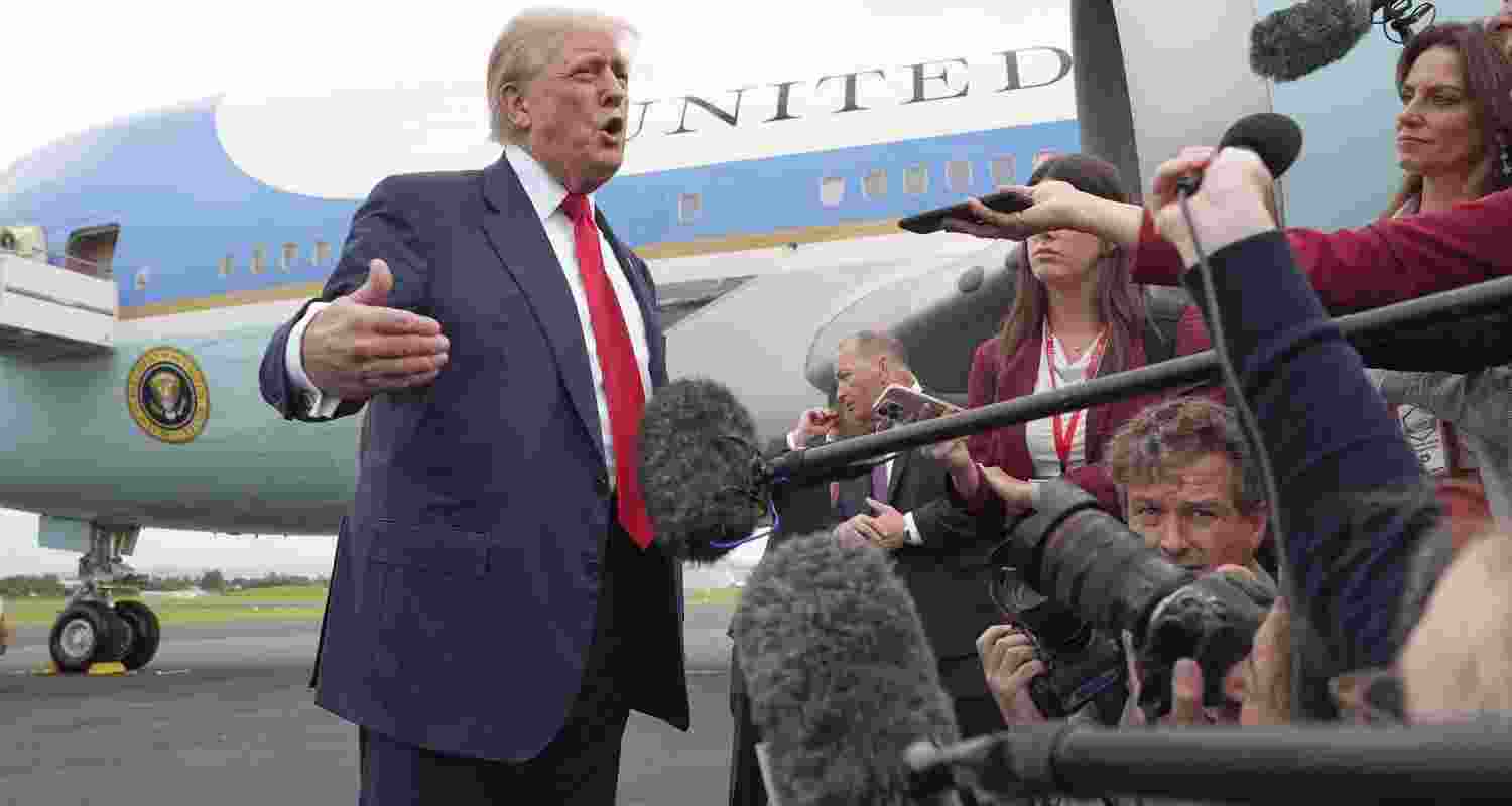 Trump Visits Family Golf Resorts on Scotland State Visit. Trump Visits Family Golf Resorts on Scotland State Visit.