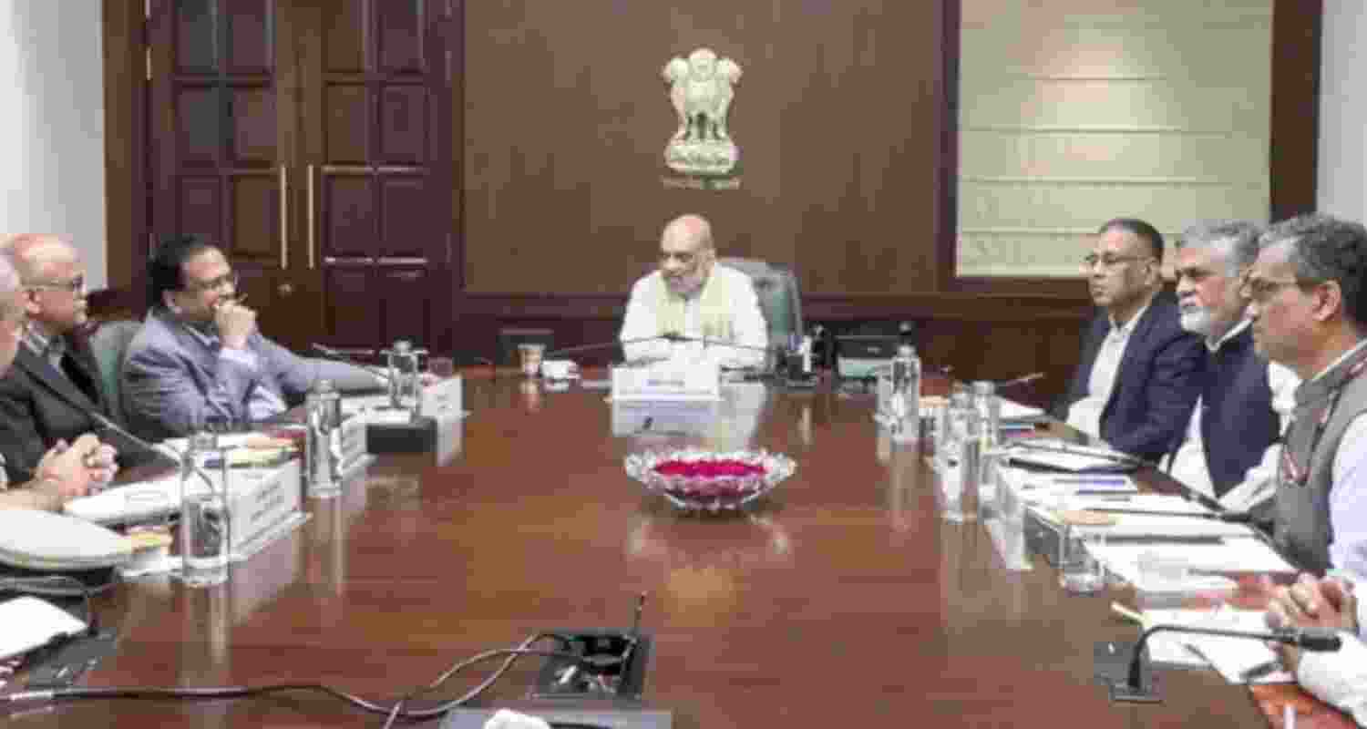Amit Shah conducts another round of security review meeting Amit Shah conducts another round of security review meeting