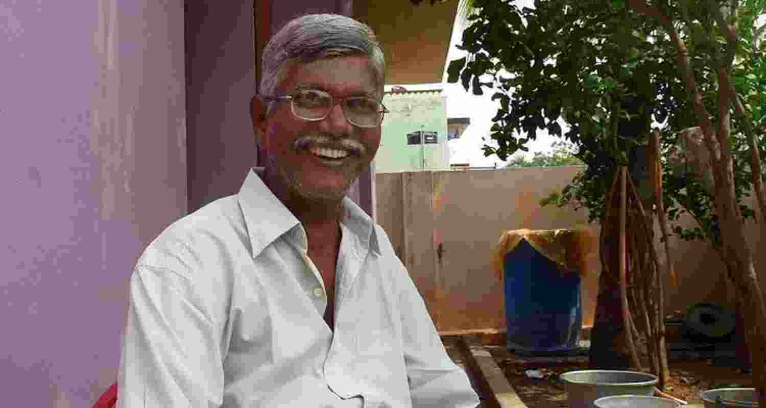 Tamil writer Poomani. Tamil writer Poomani.