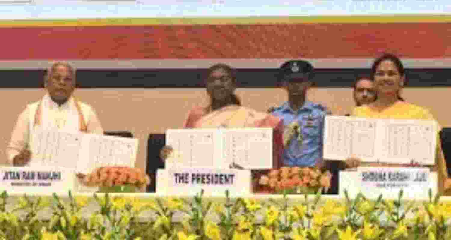 President Droupadi Murmu at the launch of the Online Dispute Resolution Portal at World MSME Day 2025 President Droupadi Murmu at the launch of the Online Dispute Resolution Portal at World MSME Day 2025