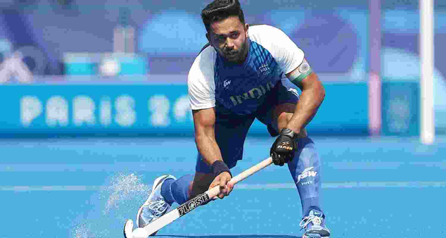 Indian men’s hockey team captain Harmanpreet Singh. Indian men’s hockey team captain Harmanpreet Singh.