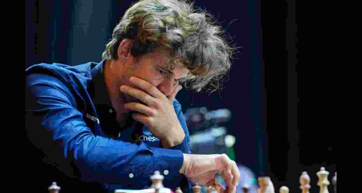 “The World” won on move 32 after checking Carlsen’s king three times in the corner of the board where it could not escape. “The World” won on move 32 after checking Carlsen’s king three times in the corner of the board where it could not escape.