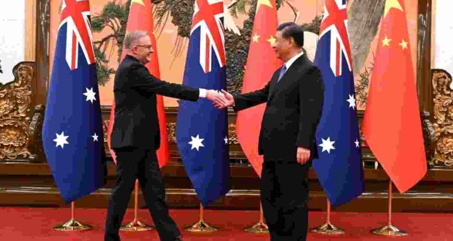 When Australian PM Albanese met Chinese President XI Jinping. File Photo. When Australian PM Albanese met Chinese President XI Jinping. File Photo.