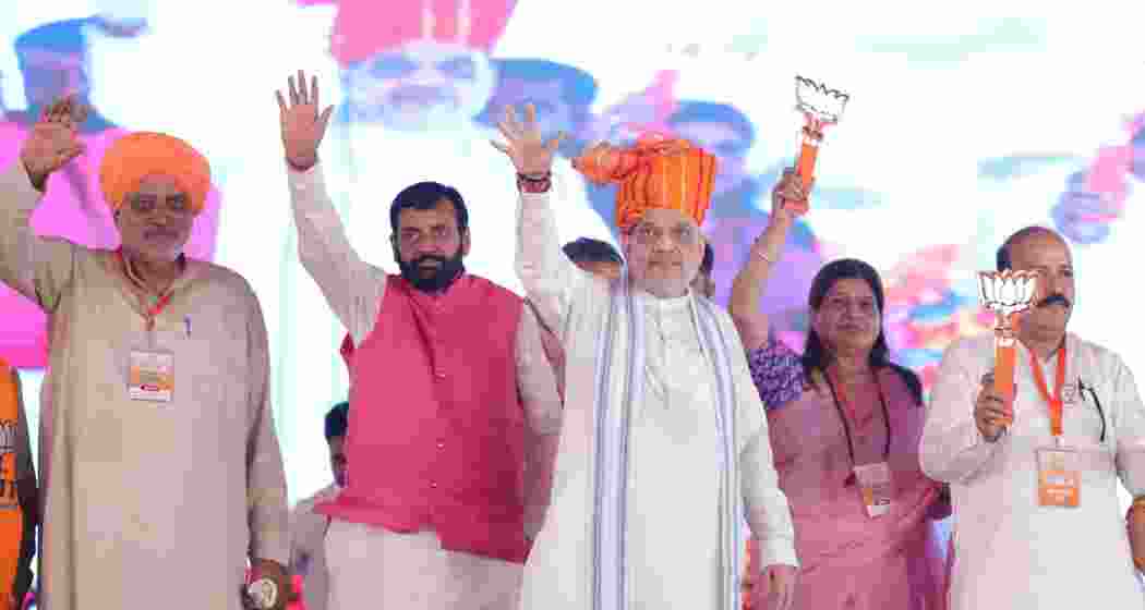 Amit Shah in Tohana and Jagadhri in Haryana for upcoming assembly polls. Image taken from X. Amit Shah in Tohana and Jagadhri in Haryana for upcoming assembly polls. Image taken from X.