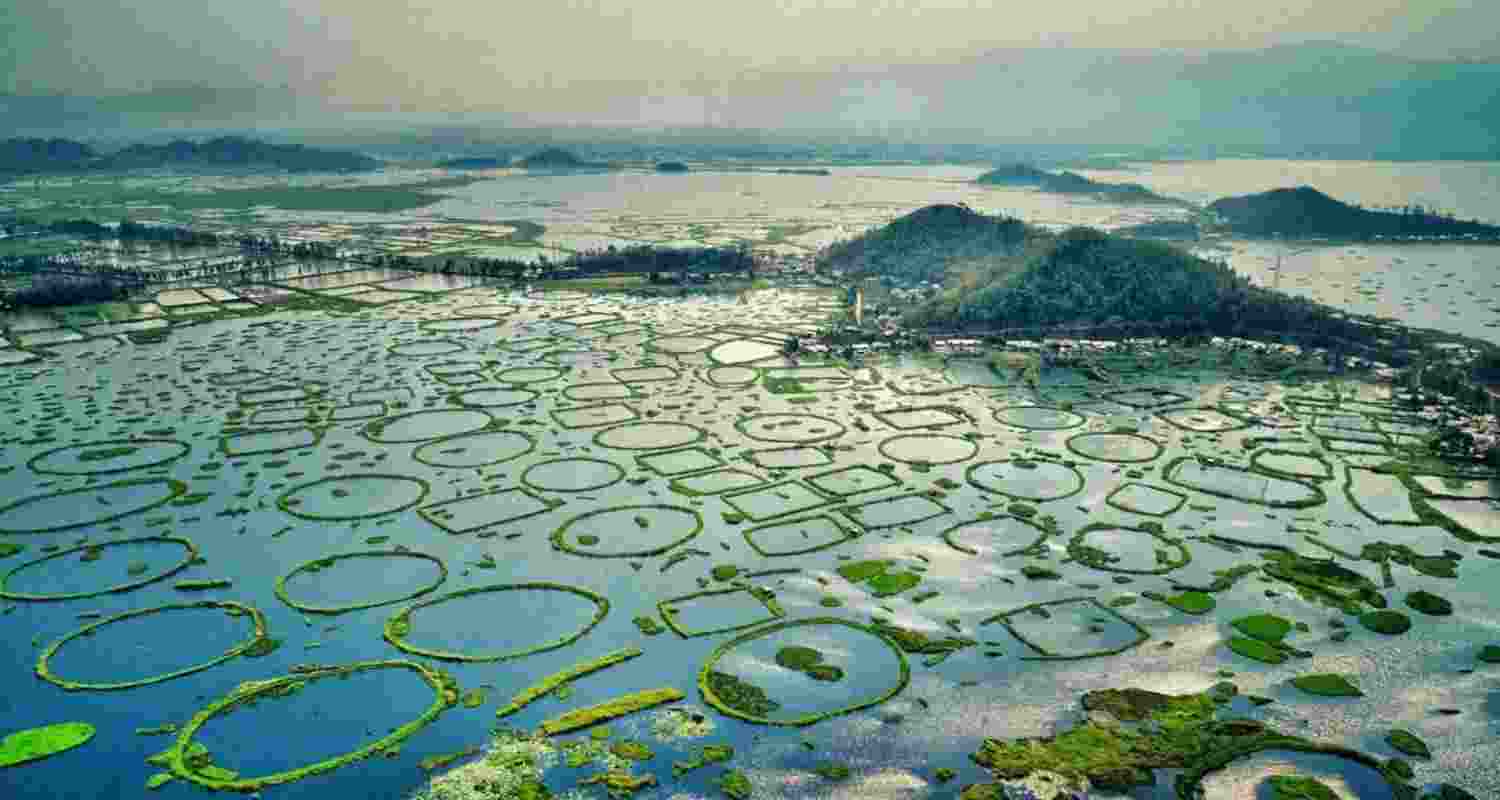 Manipur’s Loktak Lake. Manipur’s Loktak Lake.