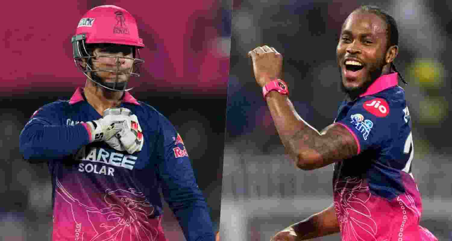 Vaibhav Sooryavanshi and Jofra Archer. Vaibhav Sooryavanshi and Jofra Archer.