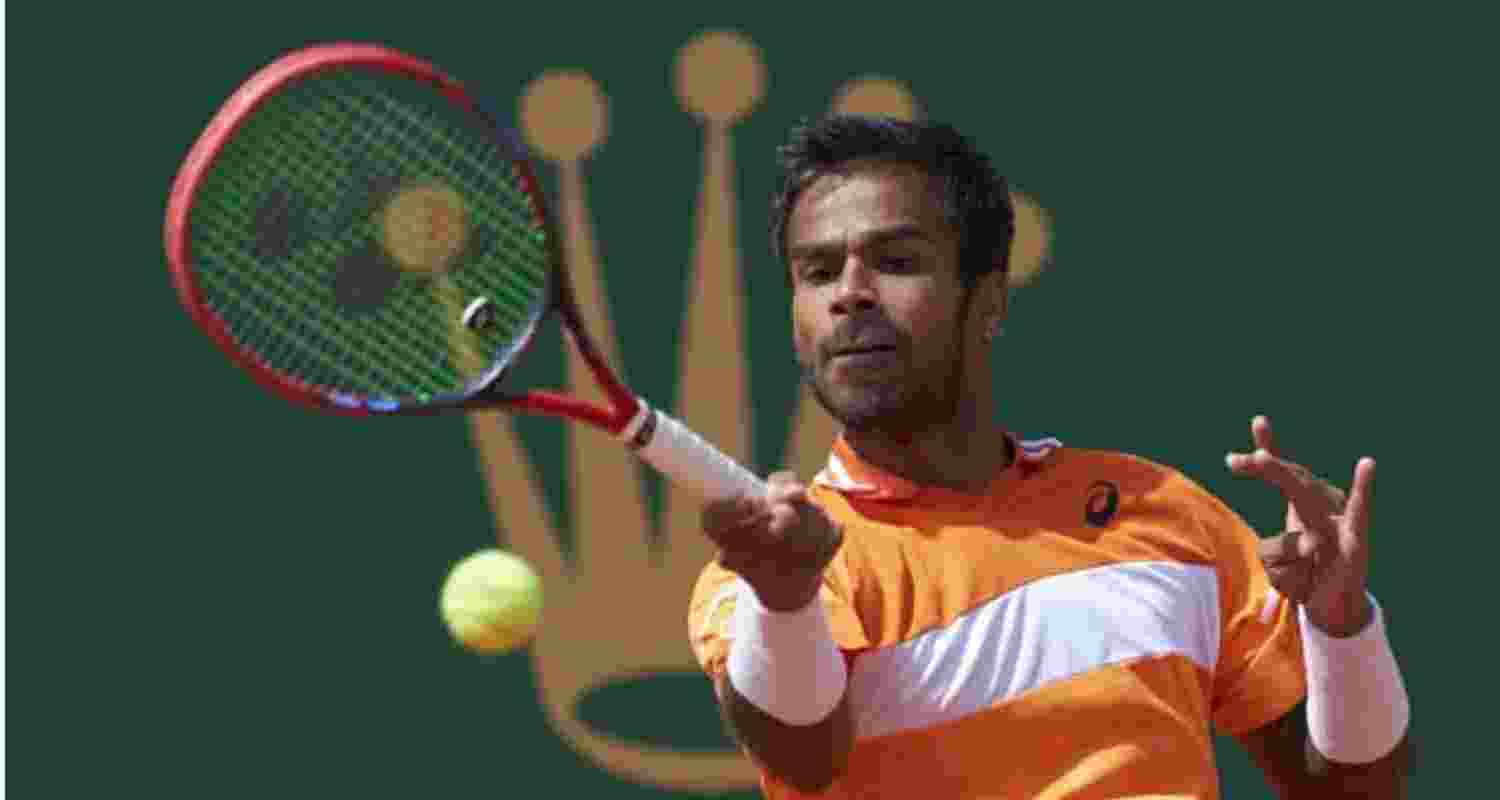 Indian tennis player Sumit Nagal. Indian tennis player Sumit Nagal.