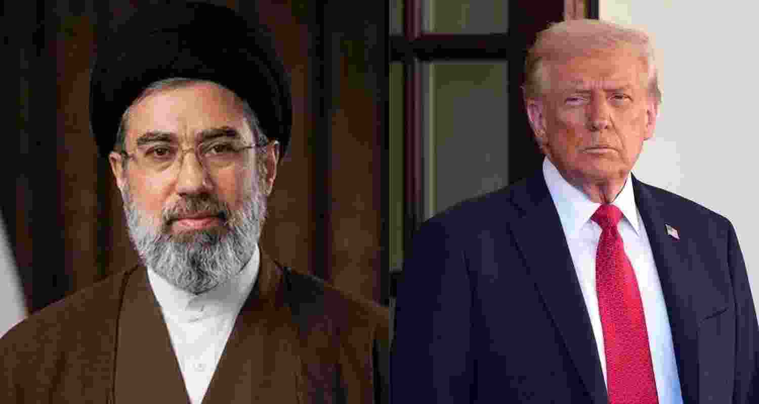 Iran's Supreme leader Mojtaba Khamenei (left) US President Donald Trump. Iran's Supreme leader Mojtaba Khamenei (left) US President Donald Trump.