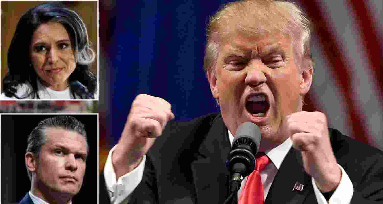 US president Donald Trump sidelines defence secretary Pete Hegseth and director of the National Intelligence Tulsi Gabbard from high-level discussions on the ongoing Iran-Israel conflict. US president Donald Trump sidelines defence secretary Pete Hegseth and director of the National Intelligence Tulsi Gabbard from high-level discussions on the ongoing Iran-Israel conflict.