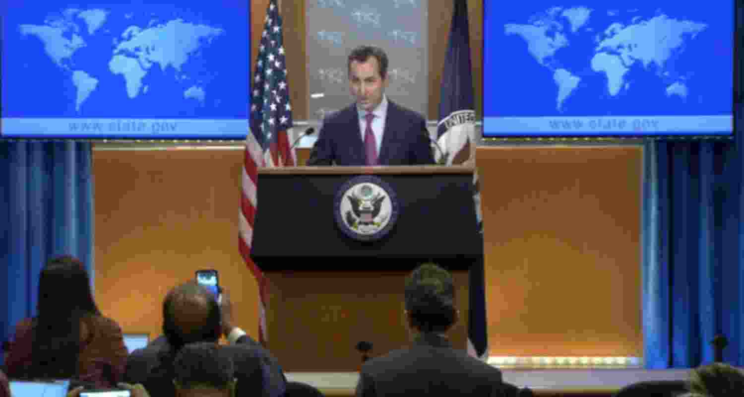 An image of US State Department spokesperson Matthew Miller. Image via US State dept. An image of US State Department spokesperson Matthew Miller. Image via US State dept.