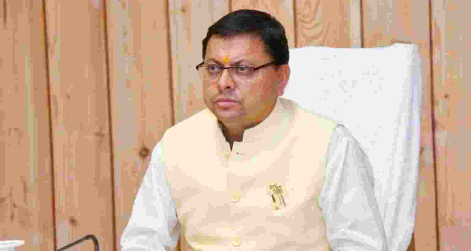 Uttarakhand Chief Minister Pushkar Singh Dhami. Uttarakhand Chief Minister Pushkar Singh Dhami.