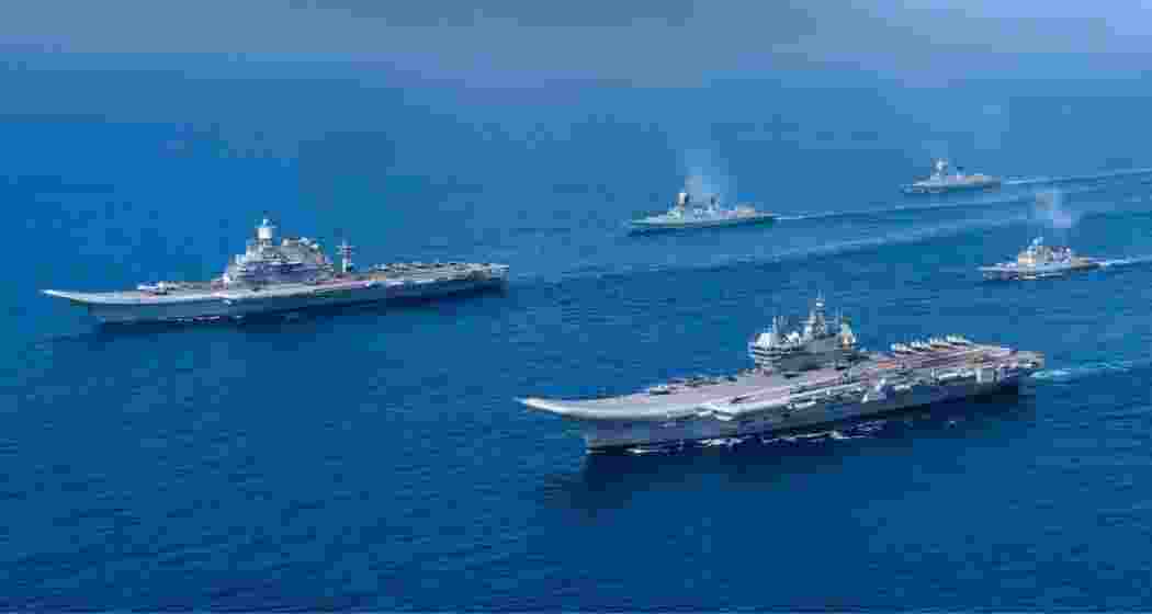 INS Vikrant, along with its fleet, participates in the concluding drills of MILAN 2026 in Visakhapatnam. INS Vikrant, along with its fleet, participates in the concluding drills of MILAN 2026 in Visakhapatnam.