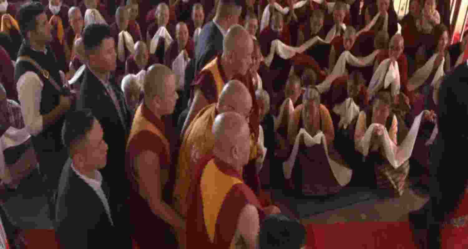 Visual from the Main Tibetan Temple in Dharamshala Visual from the Main Tibetan Temple in Dharamshala