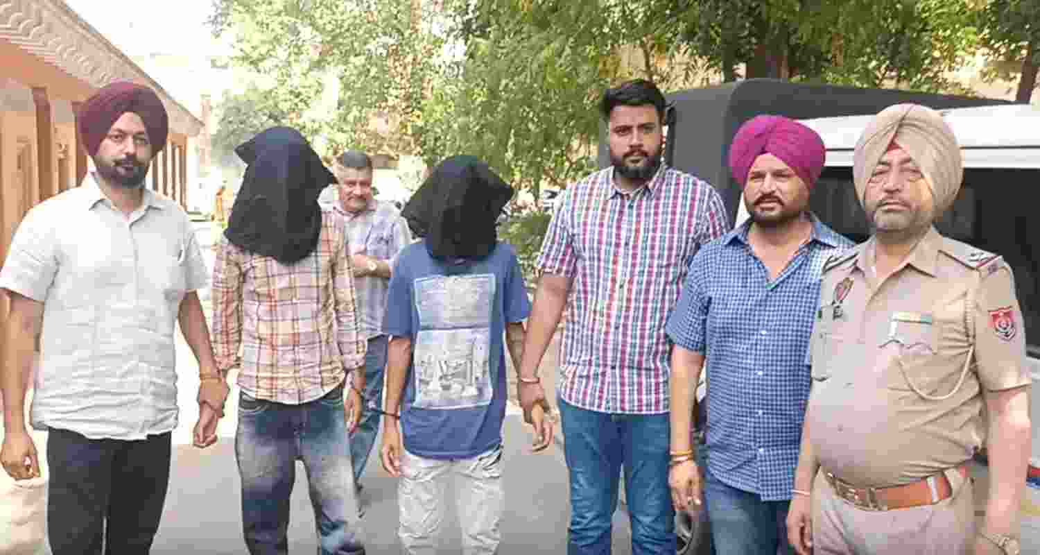 Visual of the arrested accused Visual of the arrested accused