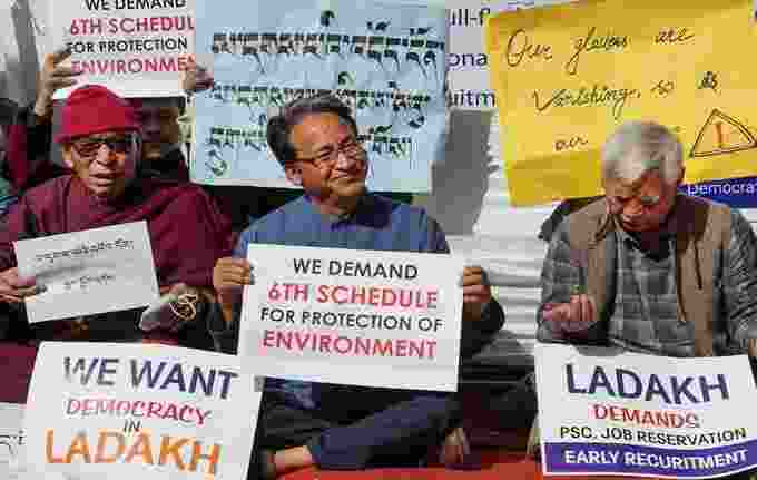 Initially, the march was supposed to take place on April 7, however, due to security concerns the authorities imposed section 144 in Ladakh. Following this, the agitating bodies had to postpone it to April 17. Initially, the march was supposed to take place on April 7, however, due to security concerns the authorities imposed section 144 in Ladakh. Following this, the agitating bodies had to postpone it to April 17.