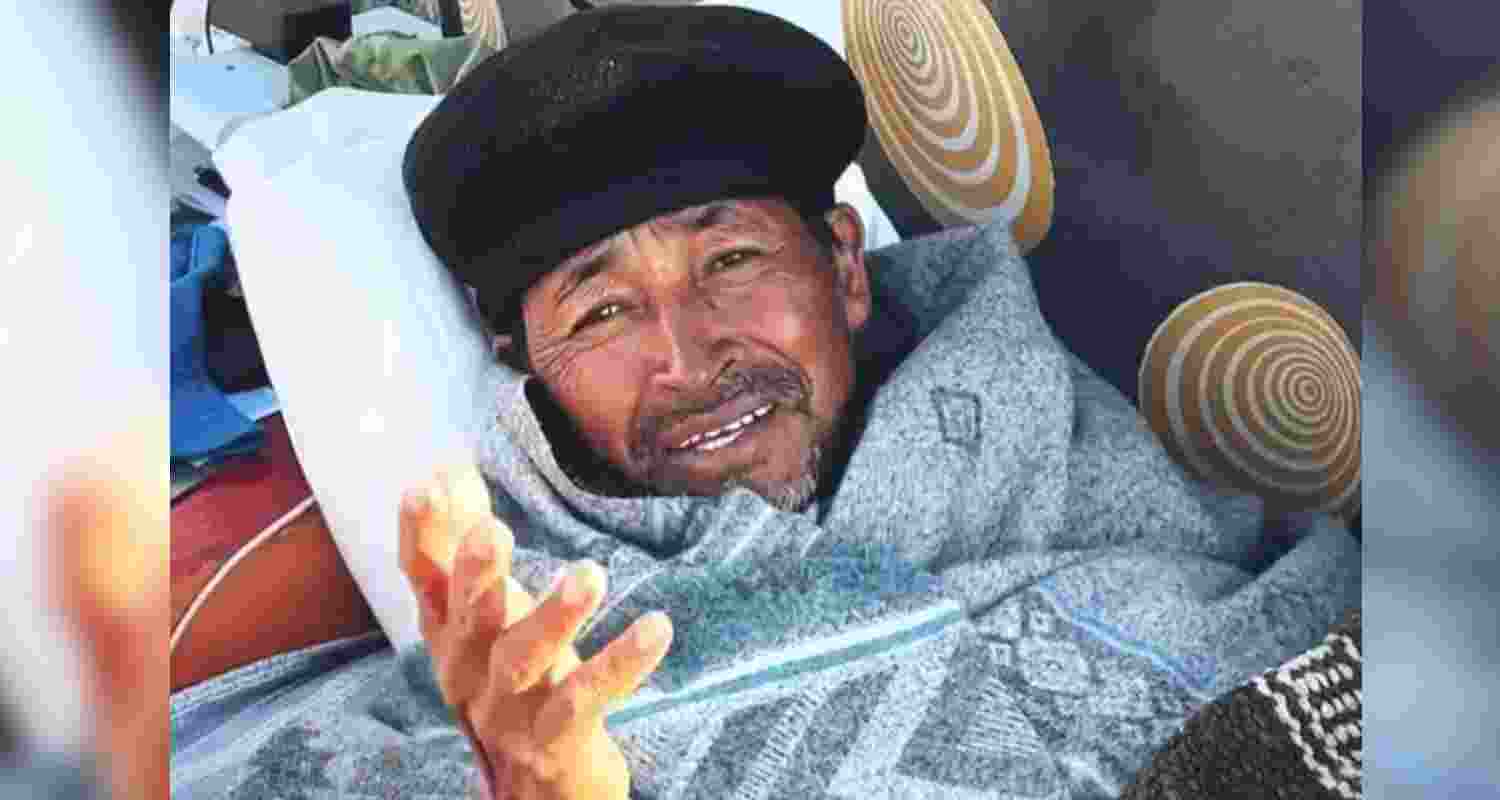 Sonam Wangchuk on day 21 of his hunger strike. Sonam Wangchuk on day 21 of his hunger strike.