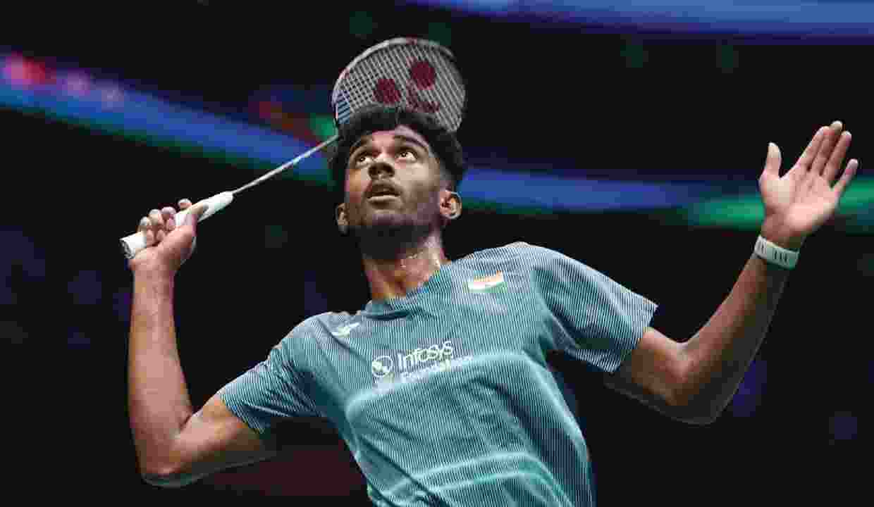 Indian badminton player Ayush Shetty. Indian badminton player Ayush Shetty.